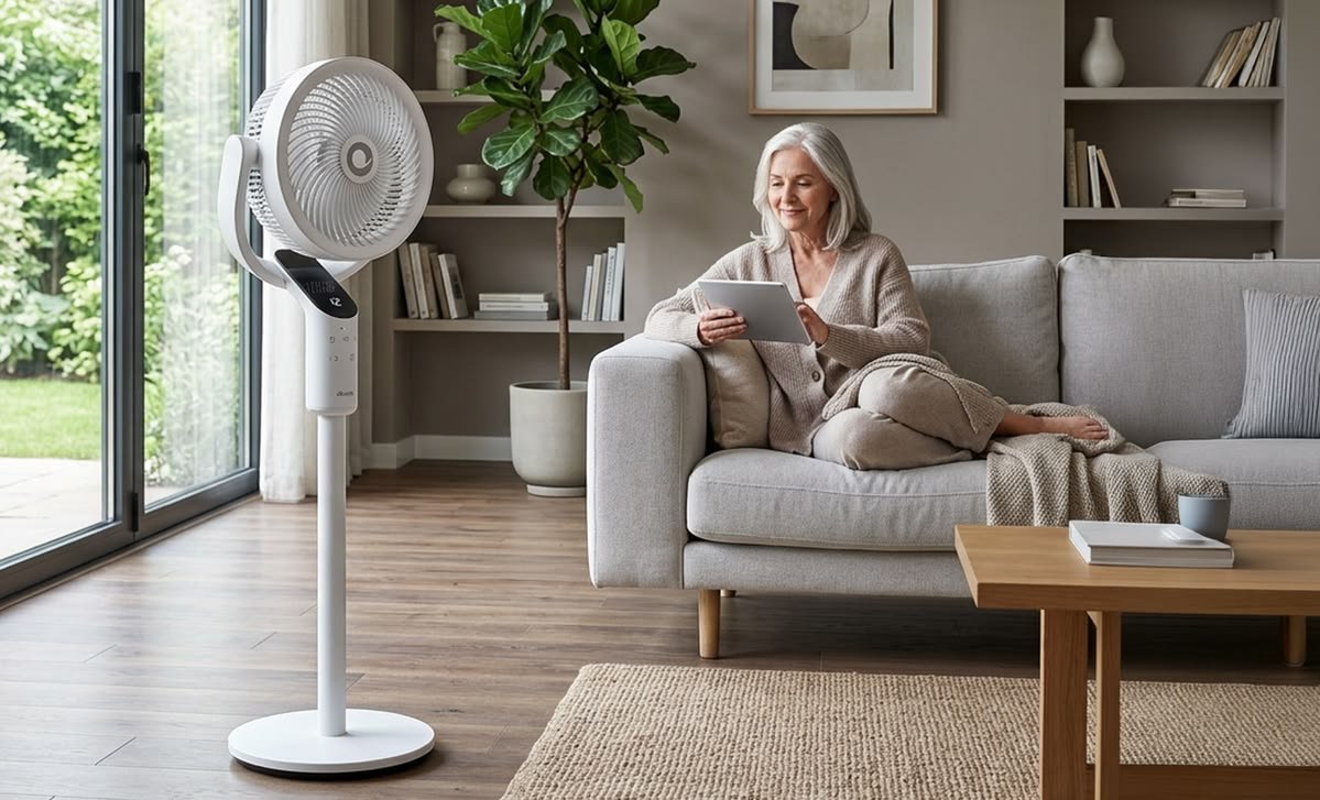 Ventilateur dans un intérieur moderne
