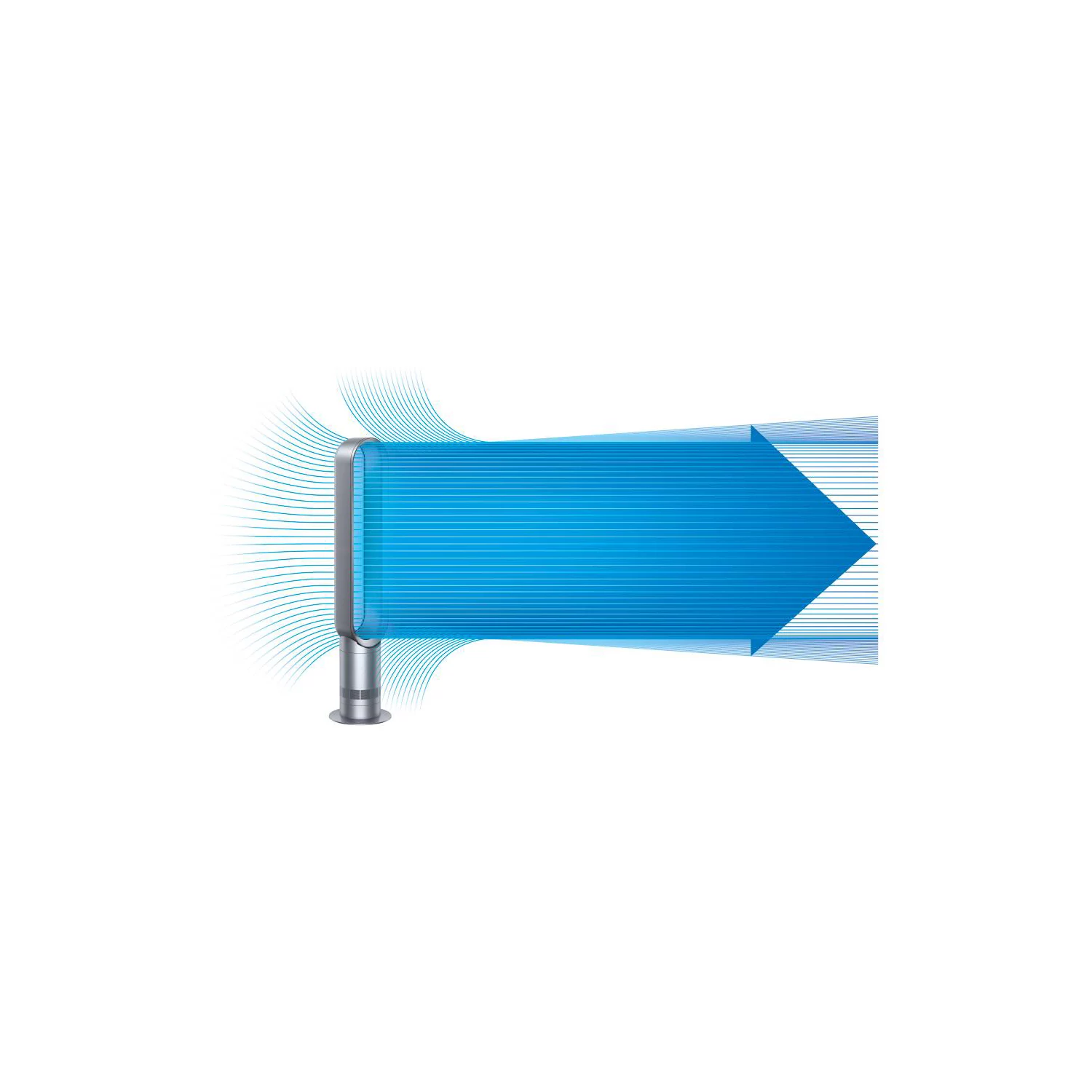 Ventilateur DYSON AM07 White/Satin Silver – Image 3