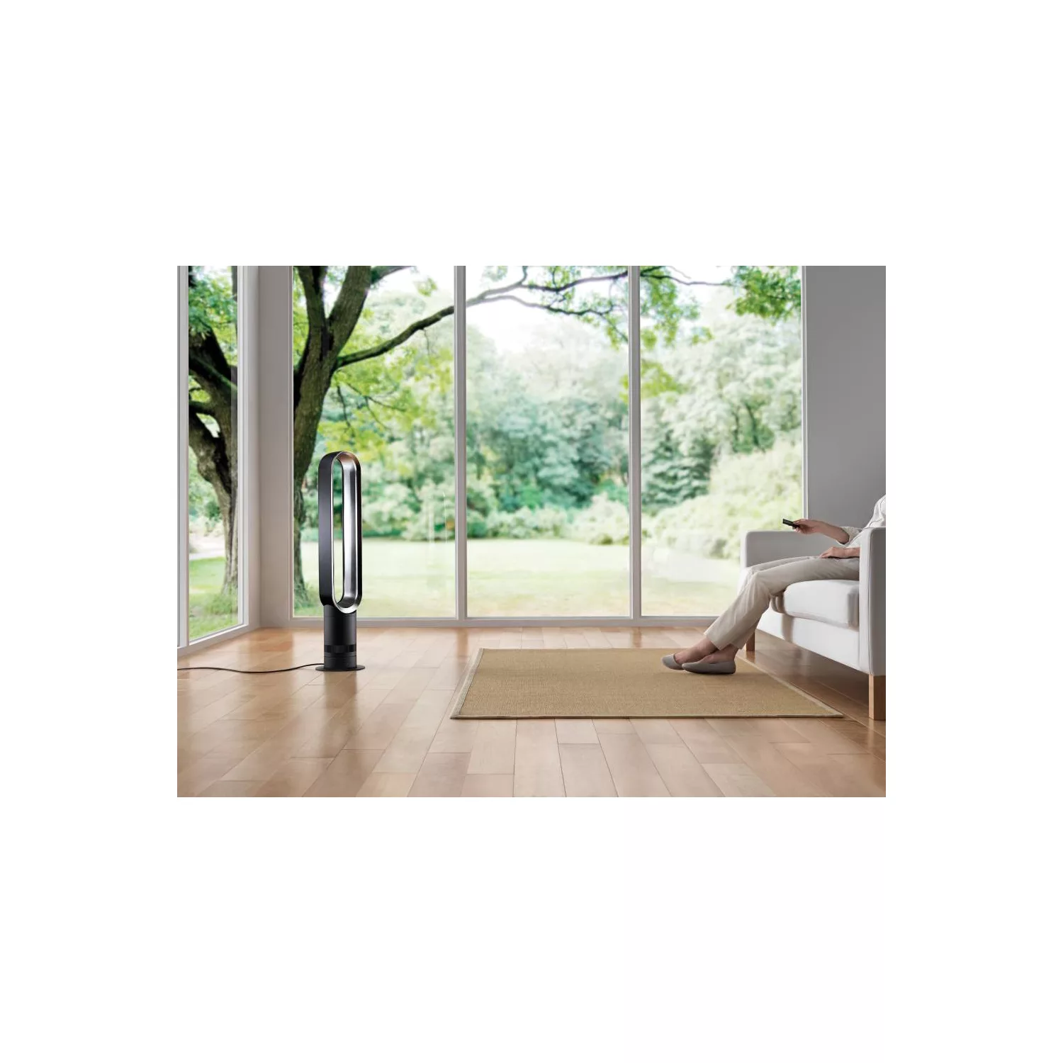 Ventilateur DYSON AM07 White/Satin Silver – Image 8