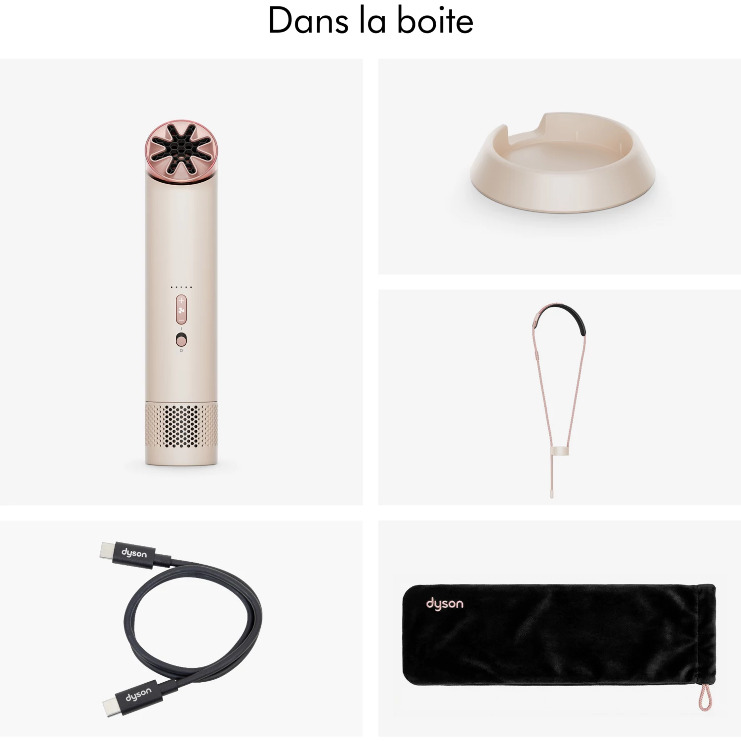 Ventilateur DYSON HushJet Mini Cool Rose Poudré – Image 3
