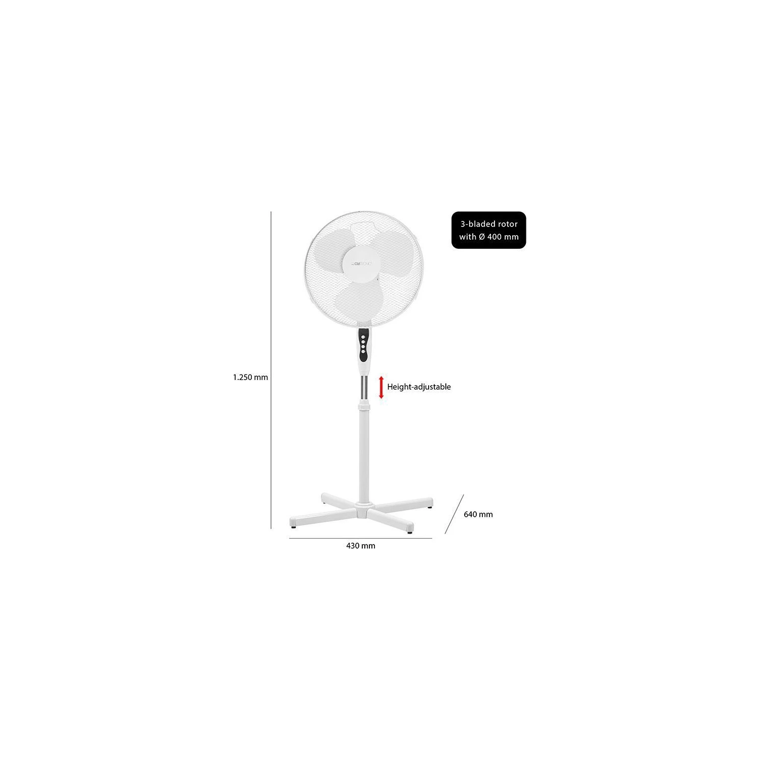 Ventilateur CLATRONIC VL3603S-blanc – Image 3
