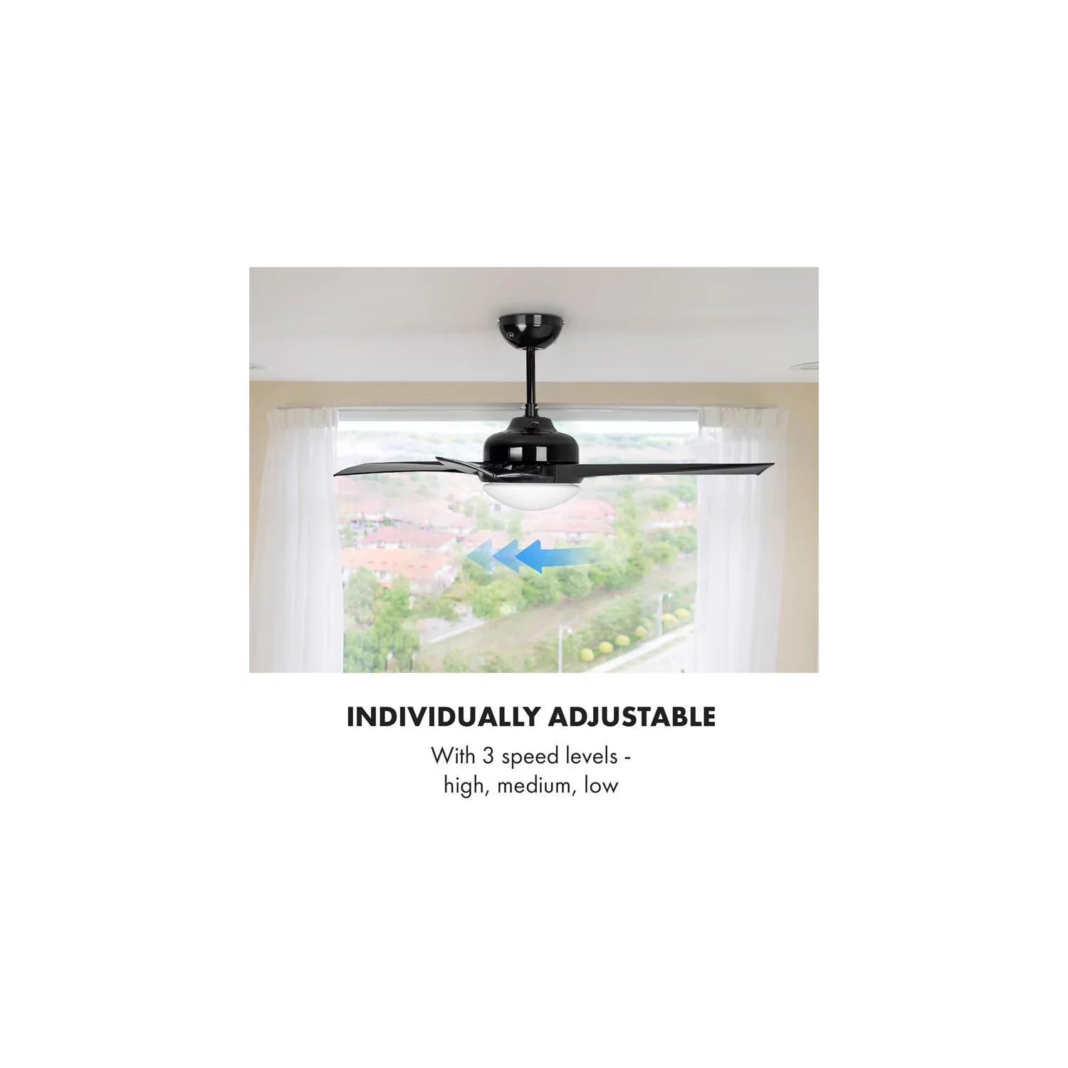Ventilateur KLARSTEIN Figo - 2 en 1 - 55W - Noir – Image 5