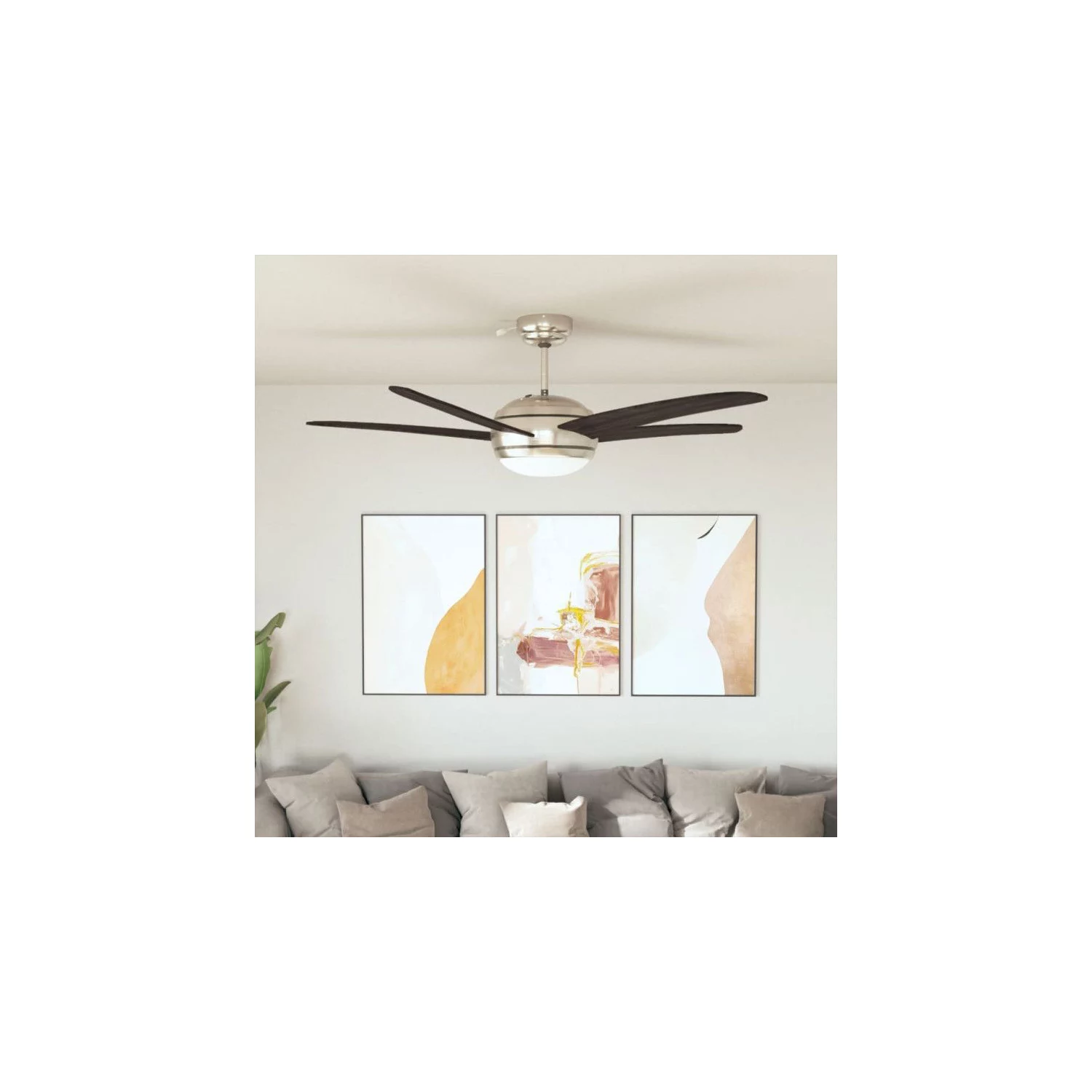 Ventilateur de plafond orné avec lampe 1