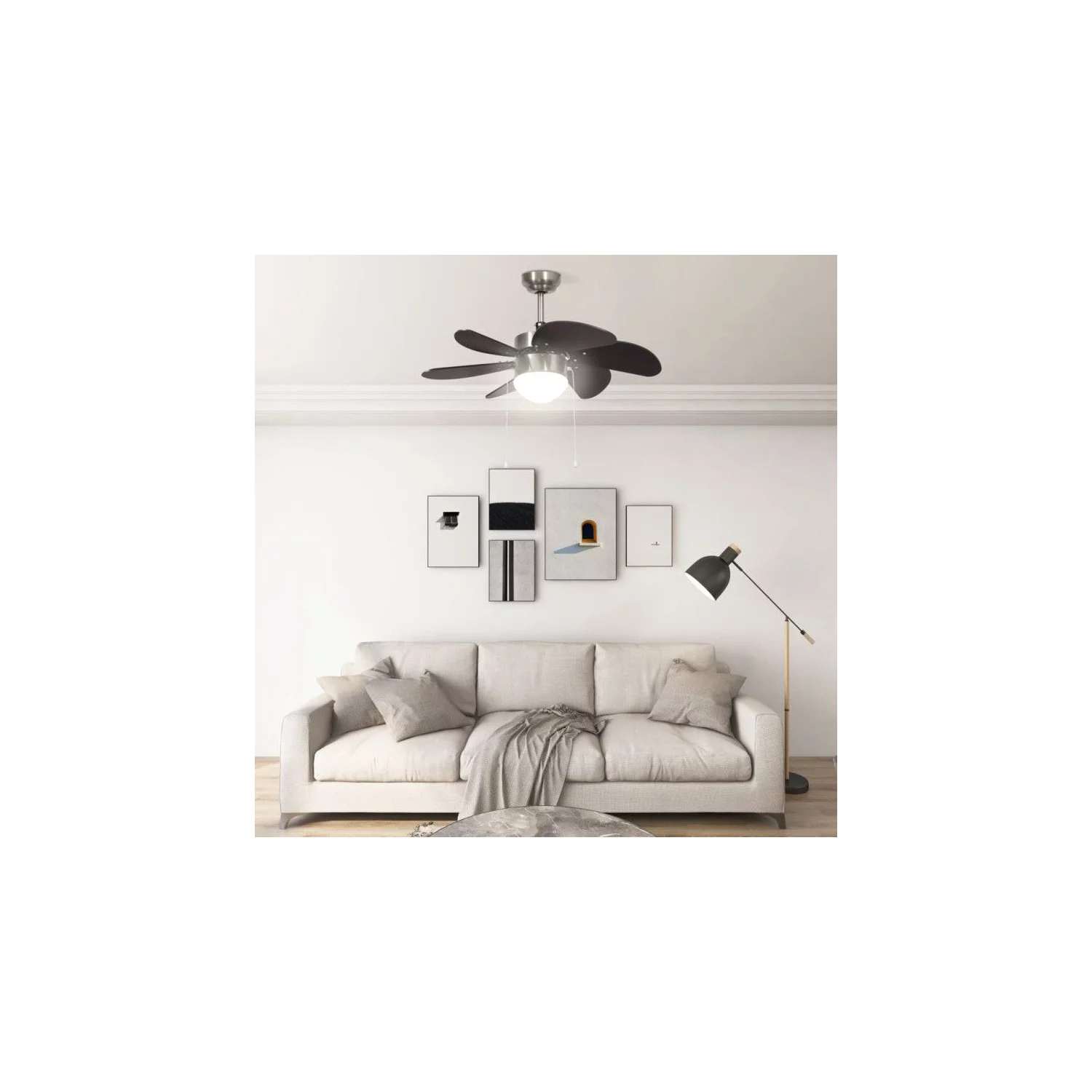 Ventilateur de plafond avec lampe 76 cm – Image 3