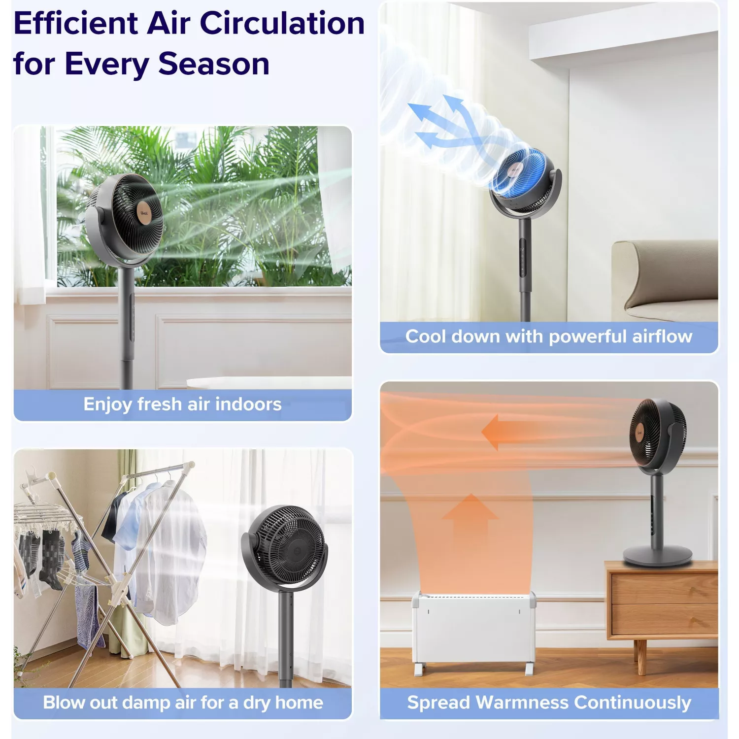 Ventilateur sur pied Levoit Air Circulat – Image 9