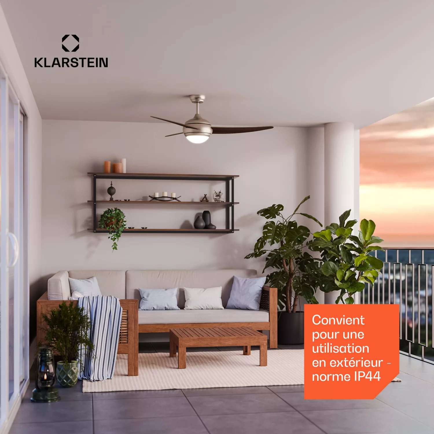 Ventilateur KLARSTEIN El Paso 132cm 35W Silencieux Bois – Image 6
