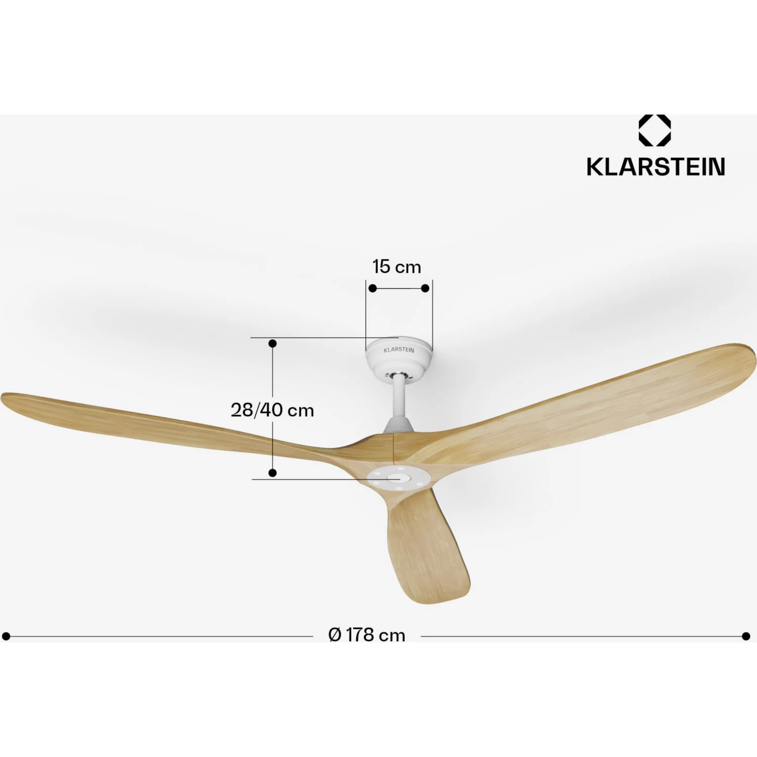 Ventilateur plafonnier Bahama Breeze Smart 12300m³/h bois brut – Image 8