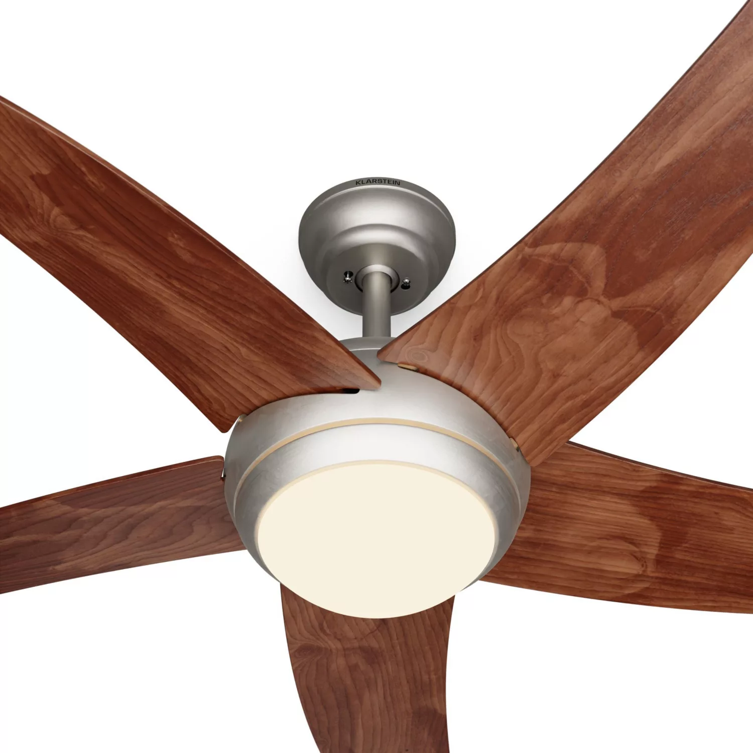 Ventilateur plafonnier KLARSTEIN Bolero 2en1 132 cm 55 W App 47 dB Bois – Image 4