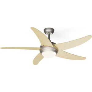 Ventilateur plafonnier Bolero 2en1 132cm 55W avec LED App Bois