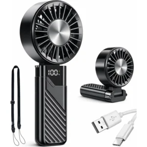 Ventilateur Portable Rechargeable 3en1