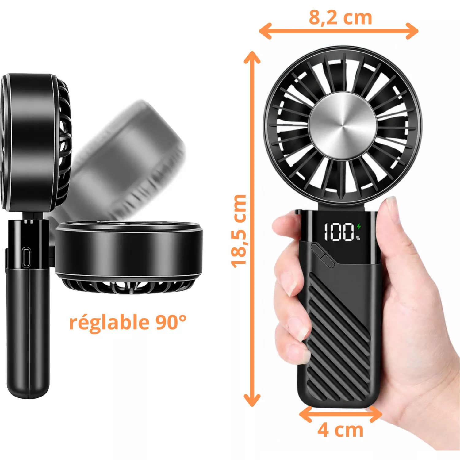 Ventilateur Portable Rechargeable 3en1 – Image 5